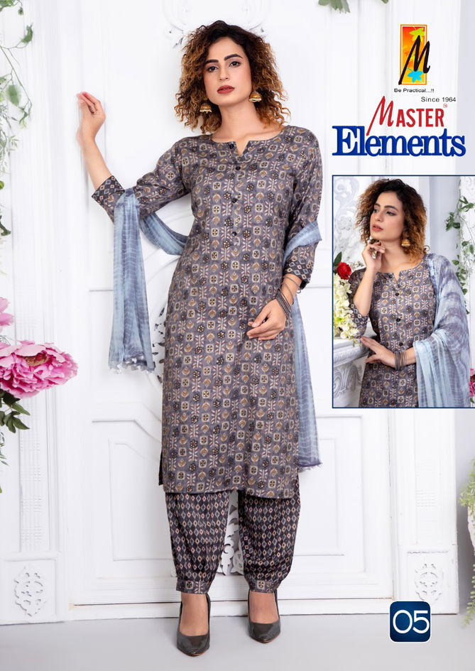 Master Elements Ethnic Wear Printed  Wholesale Readymade Catalog
